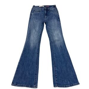 Anthropologie Pilcro Trouser Bootcut Jeans Blue High Rise Flare Size 26
